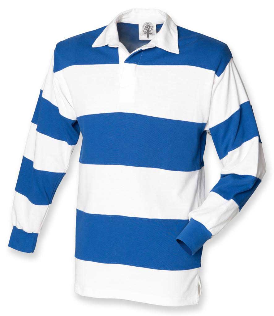 compenseren inschakelen Correct Classic Rugby Shirt, blauw wit gestreept - Vintage Rugby Shirts