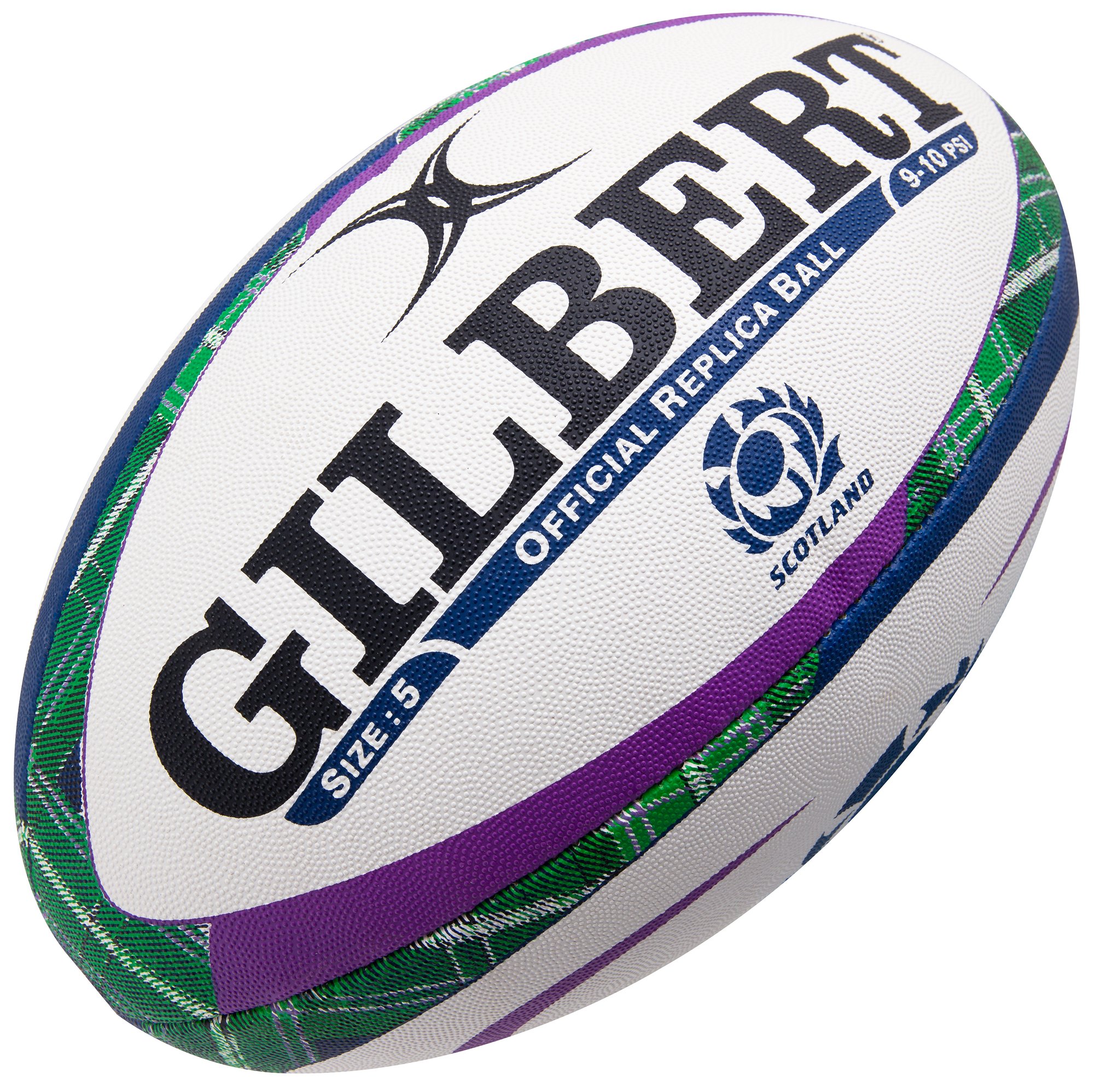 size 5 GILBERT ireland supporter rugby ball white/green 