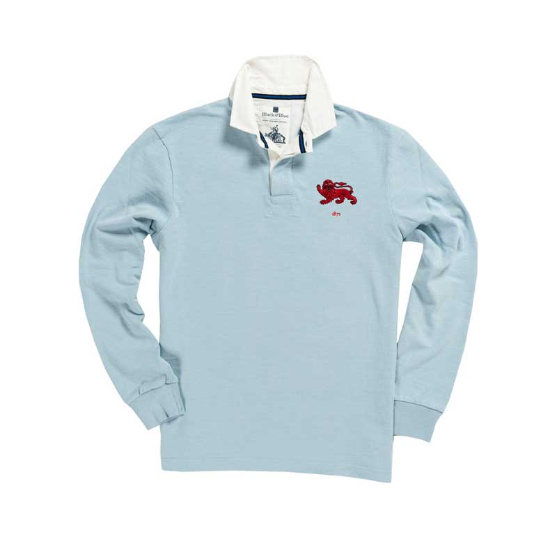 baby blue rugby shirt