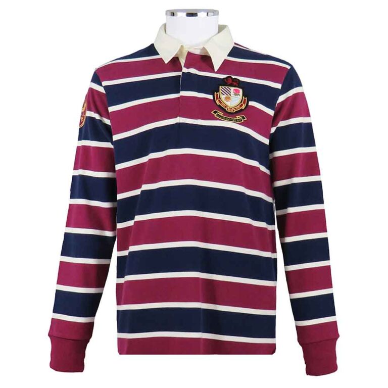 STAG RUGBY - Maillot Rugby Vintage Homme, N°15, Bleu Blanc Rouge, Taille 44