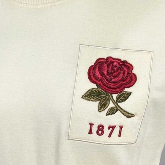 England Rugby 1871 T-shirt Ecru Vintage Style - Image 3