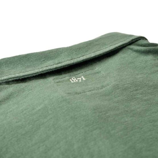 Long Sleeve Polo Shirt Green - Image 2