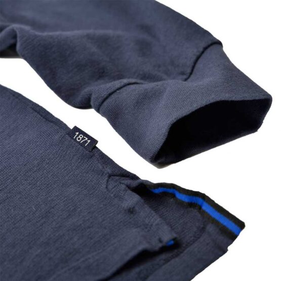 Long Sleeve Polo Shirt Blue - Image 2