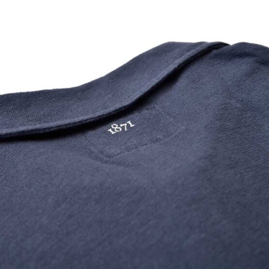 Long Sleeve Polo Shirt Blue - Image 3