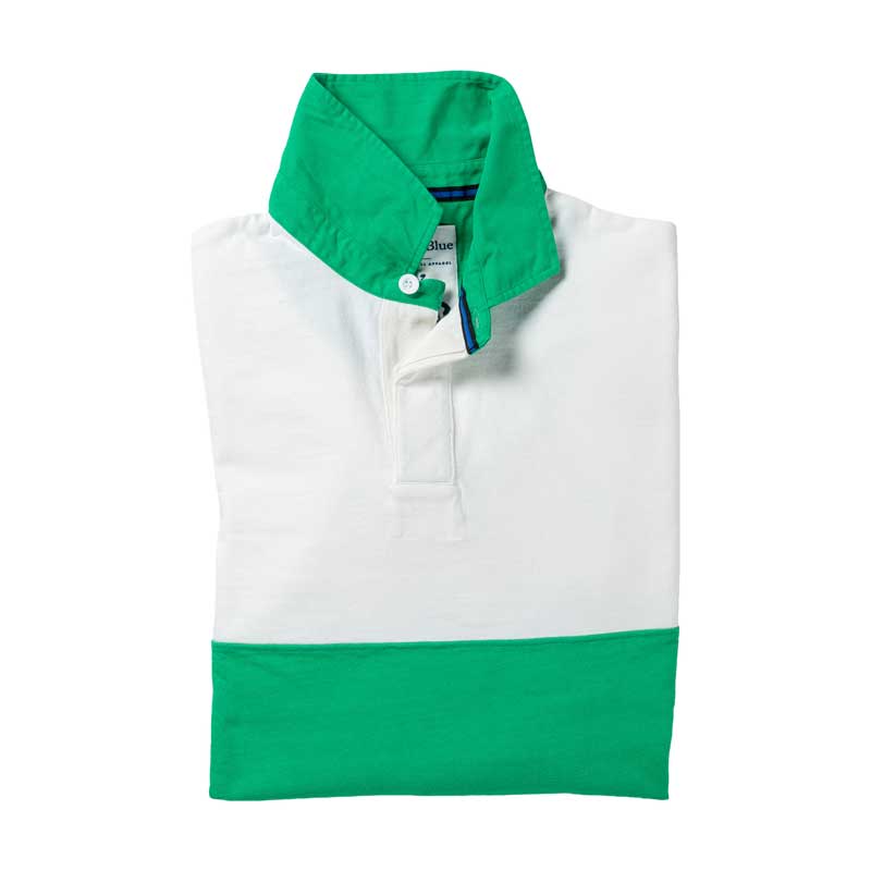 Heritage Rugby Shirt Bright Green Hoop 1871 - Image 3