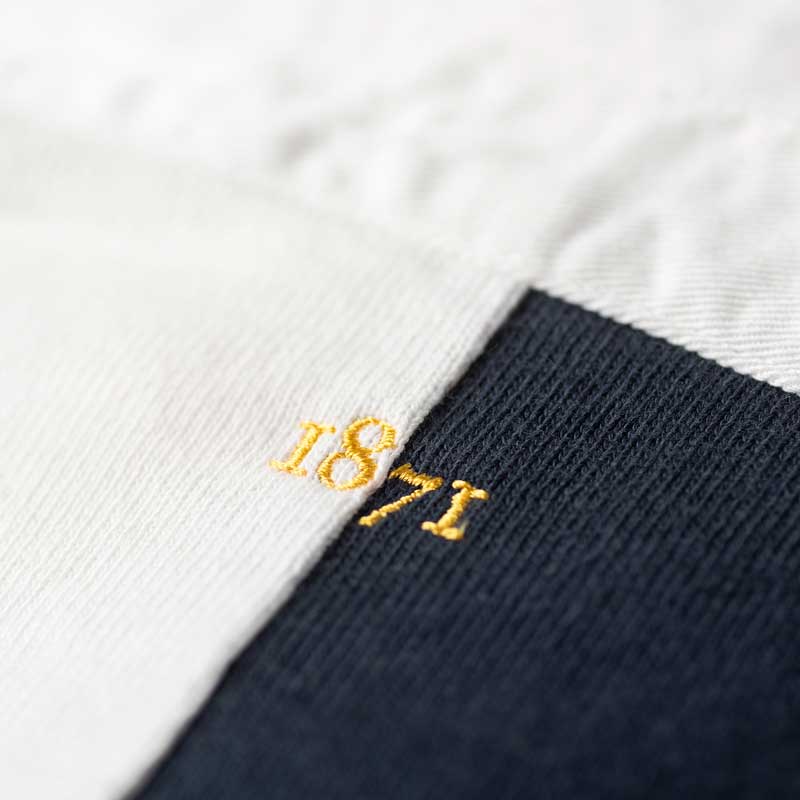 Heritage Rugby Shirt Quarter Dress Blue, Red - Image 6