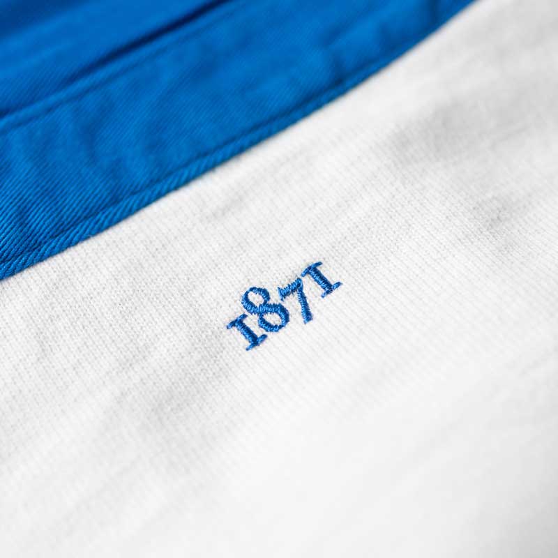 Heritage Rugby Shirt French Blue Hoop 1871 - Image 5