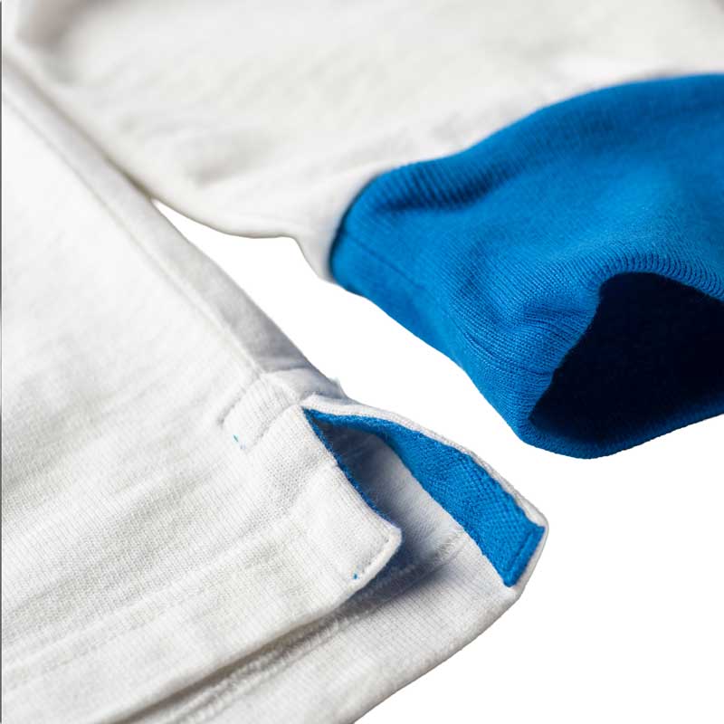 Heritage Rugby Shirt French Blue Hoop 1871 - Image 6