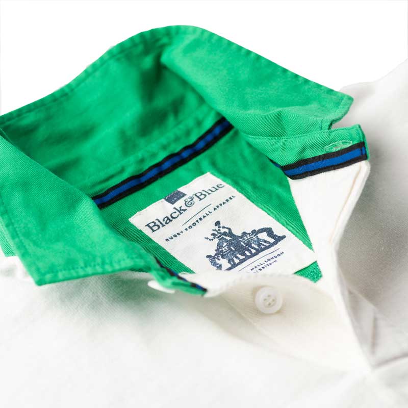Heritage Rugby Shirt Bright Green Hoop 1871 - Image 4