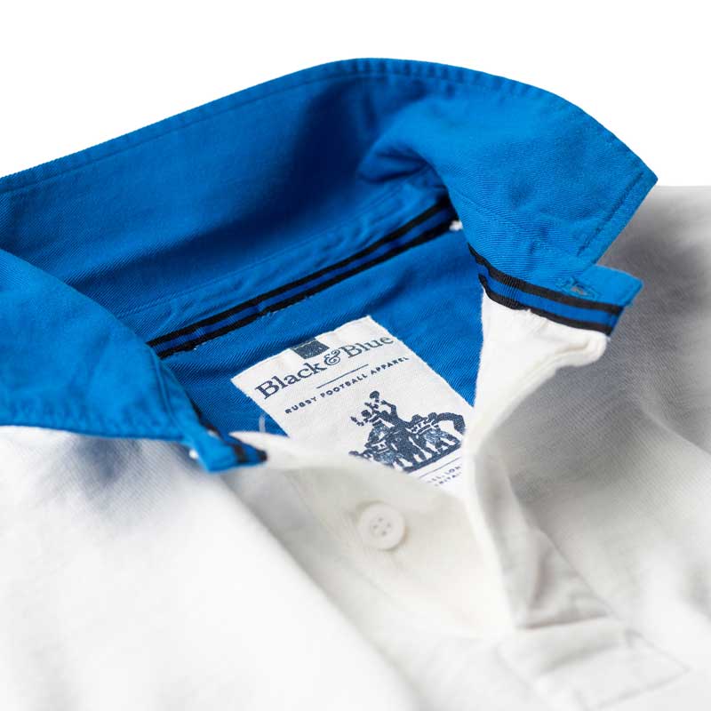 Heritage Rugby Shirt French Blue Hoop 1871 - Image 4