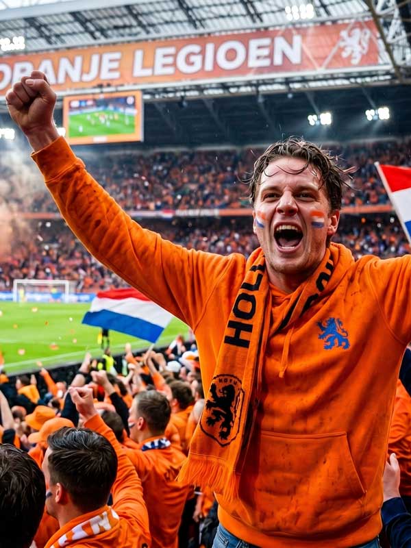 Netherlands Hoodie Orange - Image 4