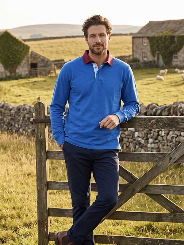 Rugby_Shirt_Duke_s_Forest_Plain_Blue_With_Red_Collar_6 Rugby_Shirt_Duke_s_Forest_Plain_Blue_With_Red_Collar_6