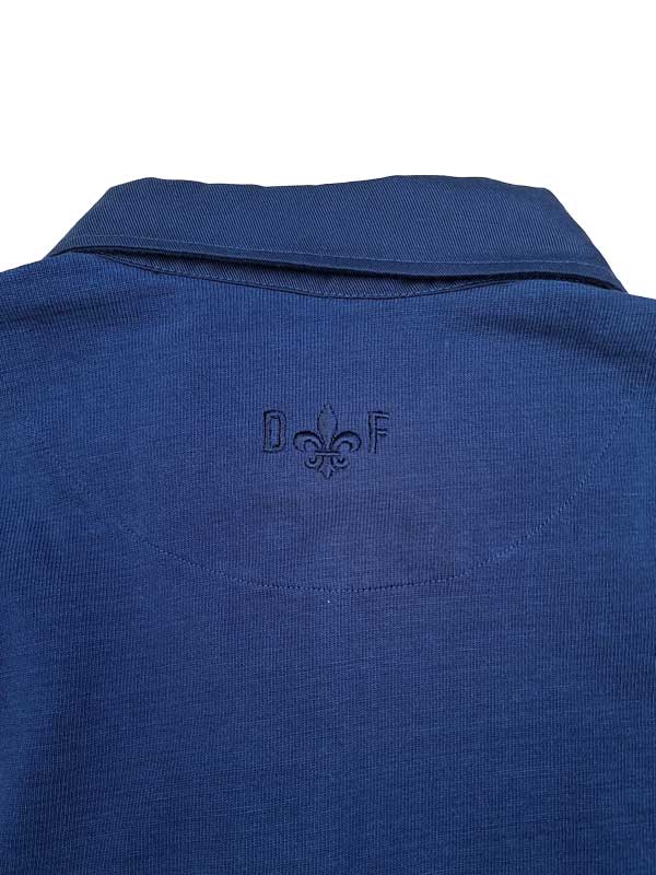 Rugby Shirt Duke's Forest Plain Navy With Navy Collar - Image 3